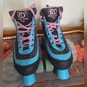 Roller Star 750 Blue and Pink Roller Skates